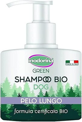 Шампунь Inodorina Shampo Green Pelo Lungo на основі мангустину та алое віра для довгошерстих собак, 250 мл (2400090001) 5679 фото