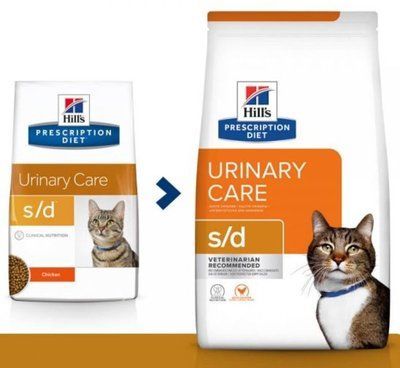 Хілс Hill's PD Feline S/D Urinary Care лікувальний корм для котів при сечокам'яній хворобі, 1,5 кг (607649) 7555 фото