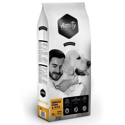 Аміті Amity Premium Dog Iberian Pork & Rice сухий корм з Іберійською свининою та рисом для дорослих собак, 15 кг 04PE015000.0007.0027 фото