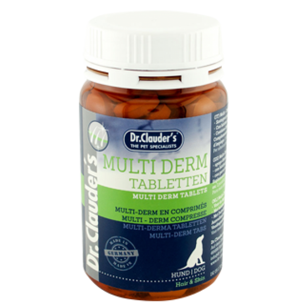 Dr.Clauder's MultiDerm Tabletten Др.Клаудерс Мультидерм для шерсти собак, биотин и Омега3, 90 таблеток,185 гр 4035 фото