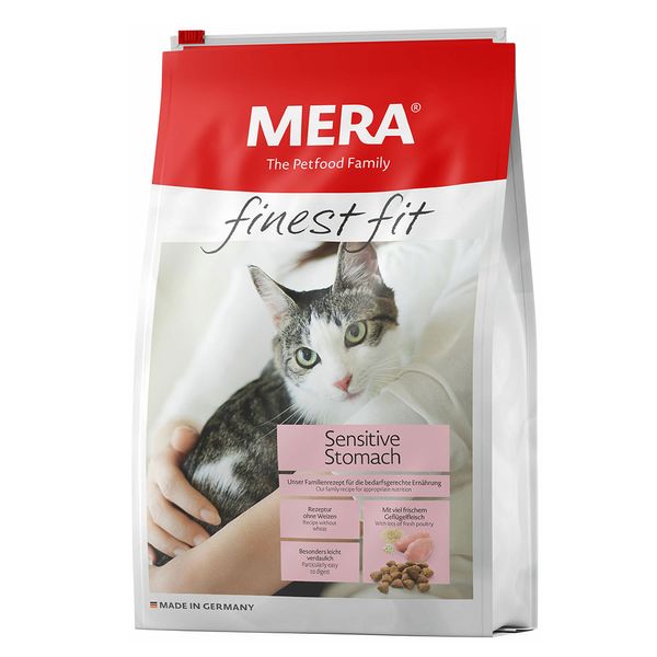 Мера Mera Finest Fit Adult Sensitive Stomach Cat сухой корм для кошек с чувствительным пищеварением, 1,5 кг (034184 - 4128) 6457 фото