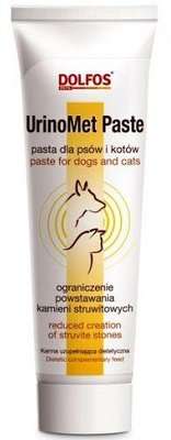 Уриномет паста Urinomet paste Dolfos регулятор кислотности мочи при мочекаменной болезни у собак и кошек,100 гр 589 фото