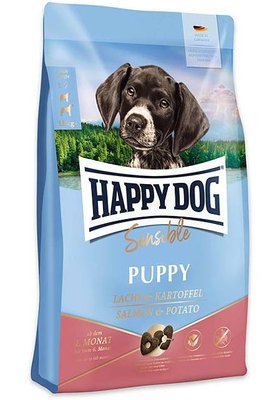 Happy Dog Sensible Puppy Salmon & Potato лосось и картофель, сухой корм для щенков от 1 до 6 месяцев, 10 кг (61000) 6864 фото