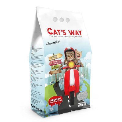 Бентонитовый наполнитель CAT'S WAY натуральный белый, 10л. CTSWY-006-2 фото