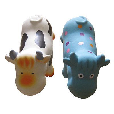Игрушка для собак TETRAPET Toys Fun, латексная Коровка с пищалкой, 19 см 487,51 фото