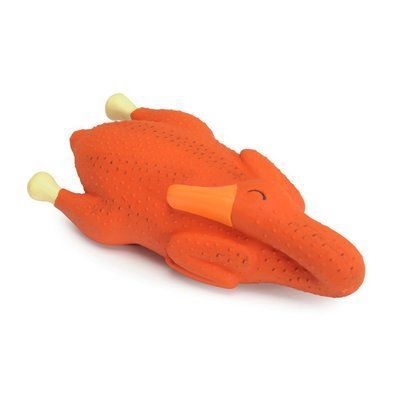Игрушка для собак CAMON утка латексная с пищалкой набитая ватой, 23,5 см AH229 фото