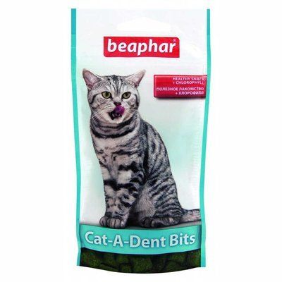 Кет Е Дент Битс Cat A Dent Bits лакомство, хрустящие подушечки для чистки зубов у кошек, 35 гр (11406) 7344 фото