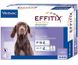 Ефітікс 10 - 20 кг Effitix Virbac краплі для собак від бліх, кліщів, комарів, мух, волосоїдів, 4 піпетки 3737 фото 1