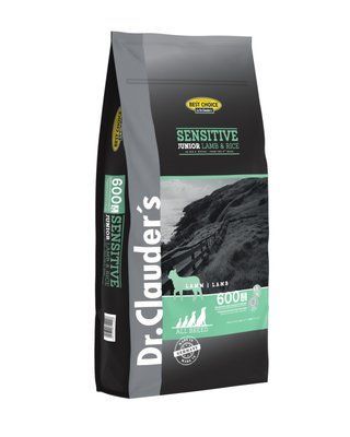 Dr. Clauder's Dog Sensitive Junior Lamb & Rice ягня і рис, сухий корм для цуценят з 2-х місяців, 12,5 кг 7930 фото