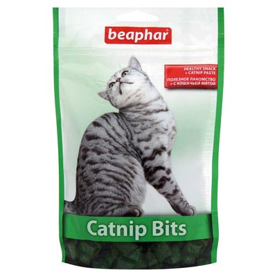 Кетніп Бітц Beaphar Catnip Bits ласощі, подушечки з котячою м'ятою для котів і кошенят, 150 гр (13249) 7346 фото